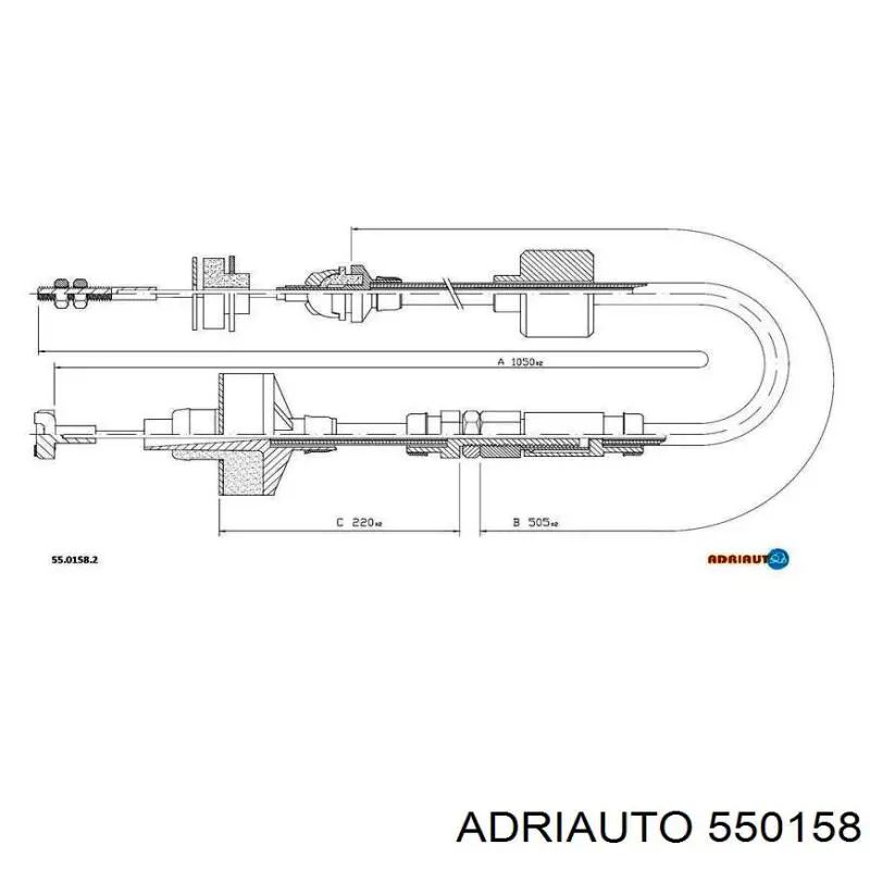Трос сцепления Adriauto 550158 цена, от 23.94 USD