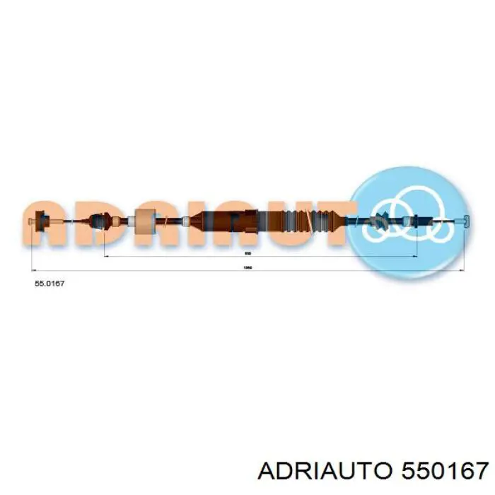550167 Adriauto трос сцепления