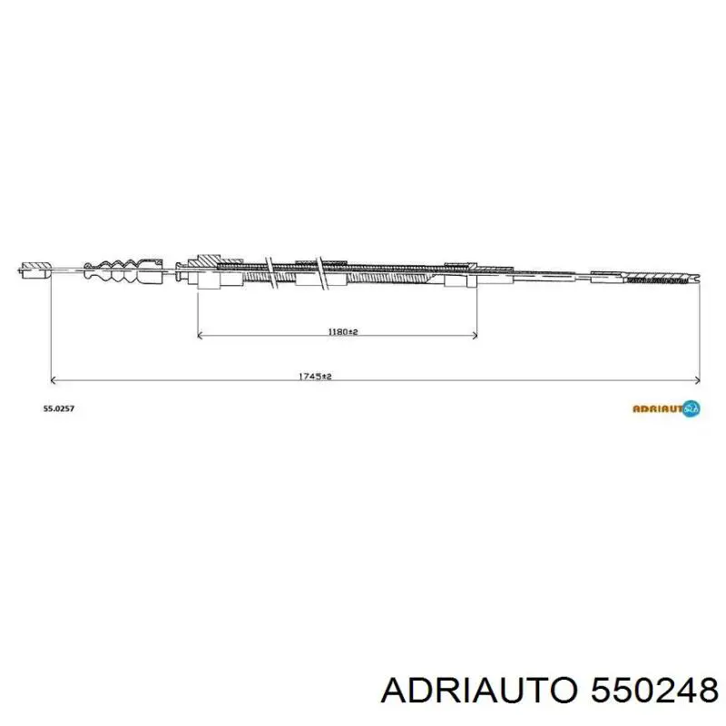 Задний трос ручника Adriauto 550248 цена, от 5.07 USD