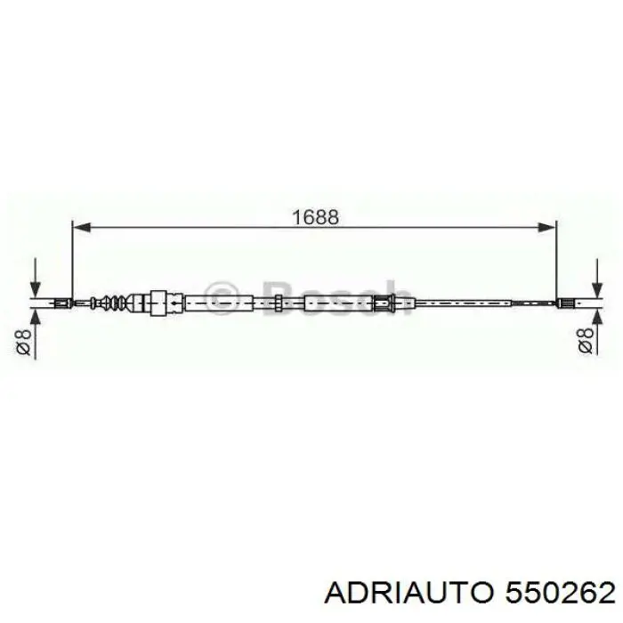 Задний трос ручника Adriauto 550262 цена, от 6.61 USD