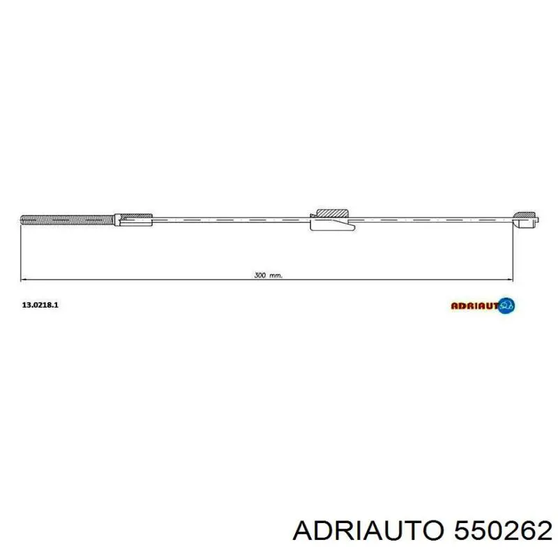 55.0262 Adriauto cabo traseiro direito/esquerdo do freio de estacionamento