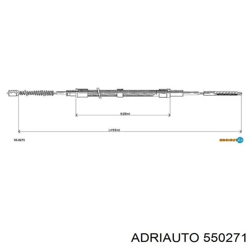 550271 Adriauto трос ручного тормоза задний правый/левый