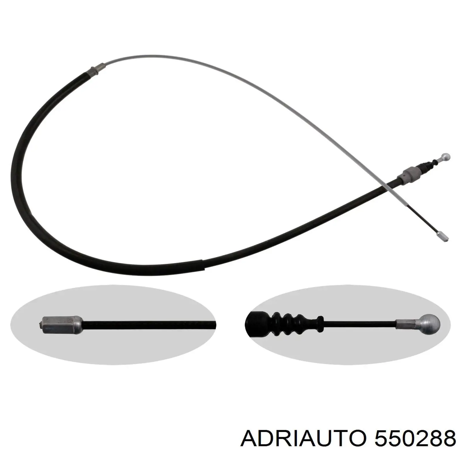 Cable de freno de mano trasero derecho/izquierdo 550288 Adriauto