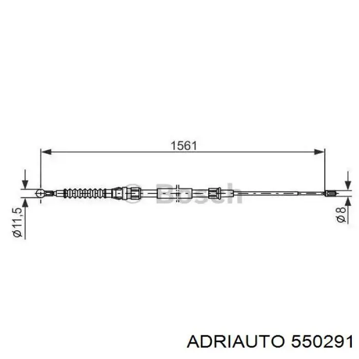 Задний трос ручника Adriauto 550291 цена, от 8.75 USD