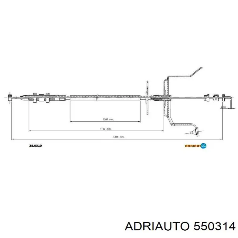 Тяга газа Adriauto 550314 цена, от 5.59 USD