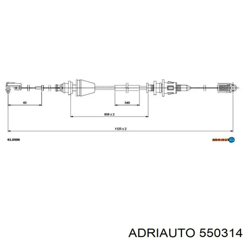 Купить 550314 Adriauto Трос газа