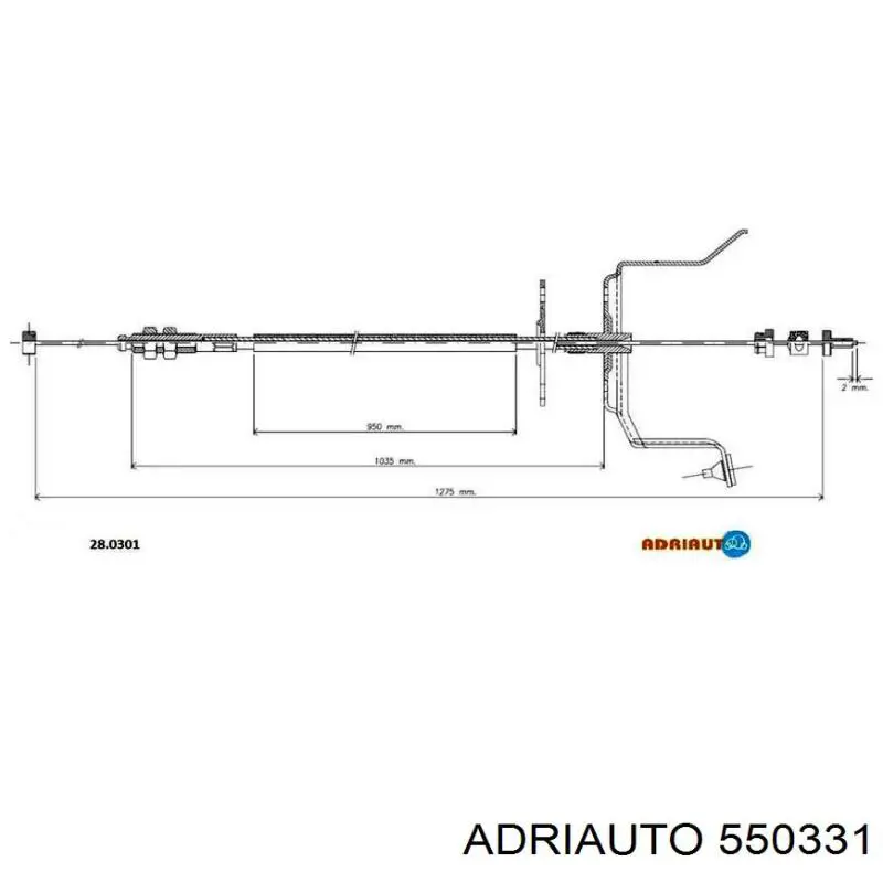 Купить 550331 Adriauto Трос газа