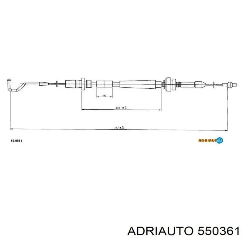 Купить 550361 Adriauto Трос газа