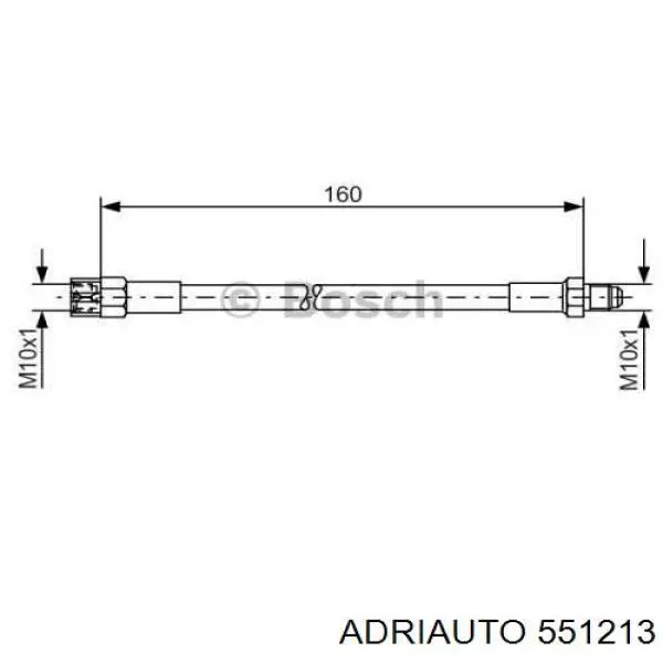 Купить 551213 Adriauto Задний тормозной шланг