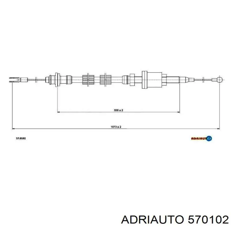 57.0102 Adriauto cabo de embraiagem