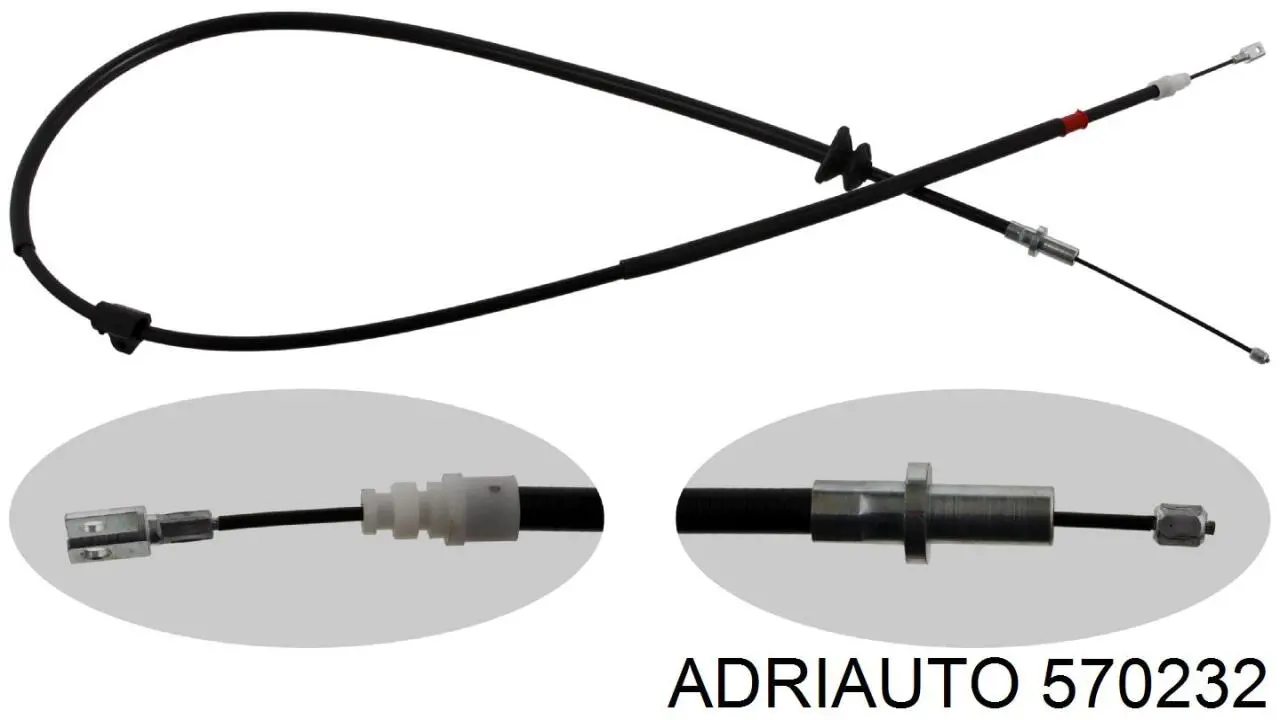 Передний трос ручника 570232 Adriauto