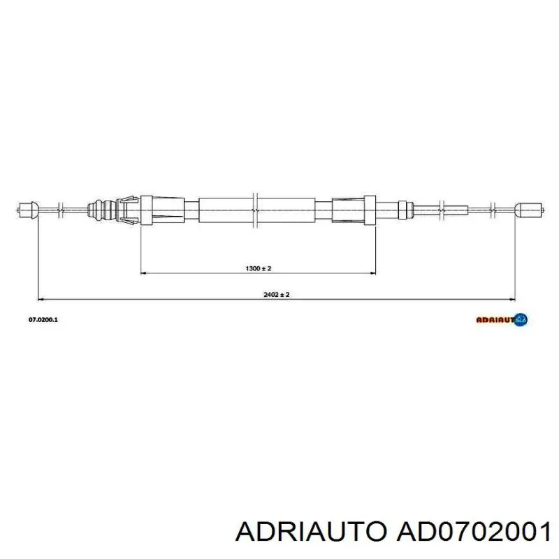 Задний трос ручника AD0702001 Adriauto