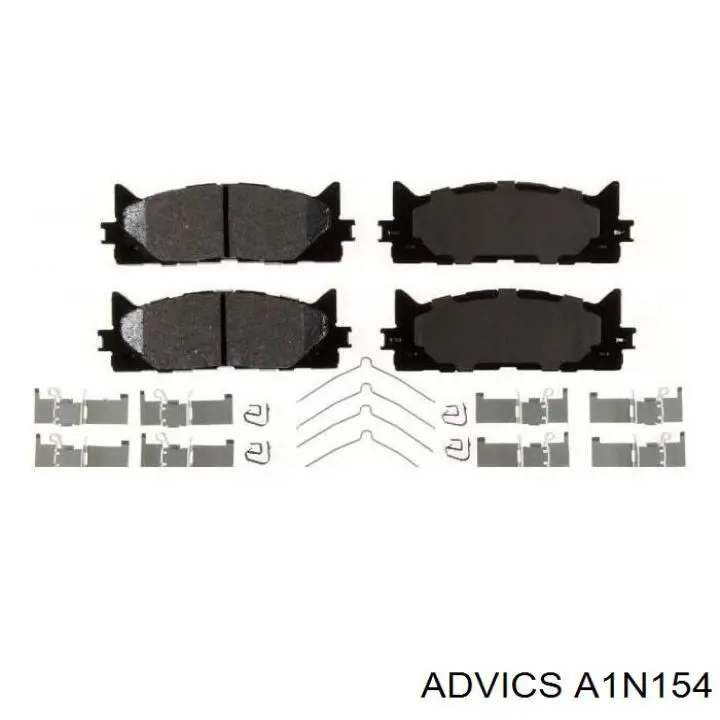 Купить A1N154 Advics Колодки тормозные