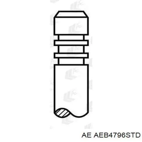 AEB4796STD AE вкладыши коленвала шатунные, комплект, стандарт (std)