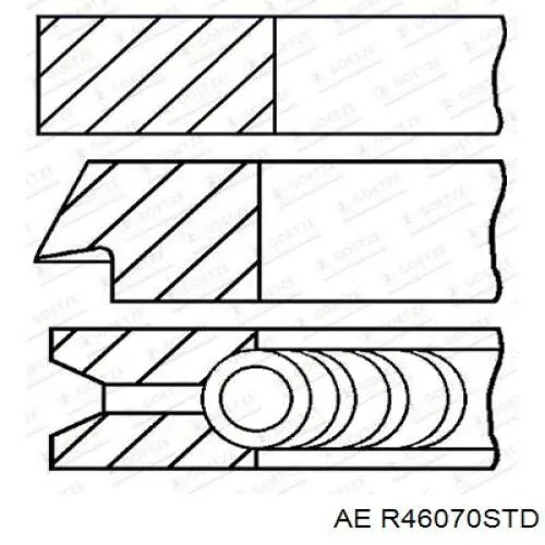 Кольца поршневые 800051940000 Kolbenschmidt