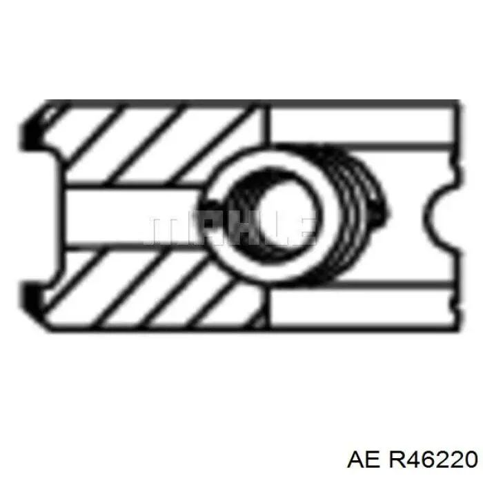 R46220 AE кольца поршневые на 1 цилиндр, std.
