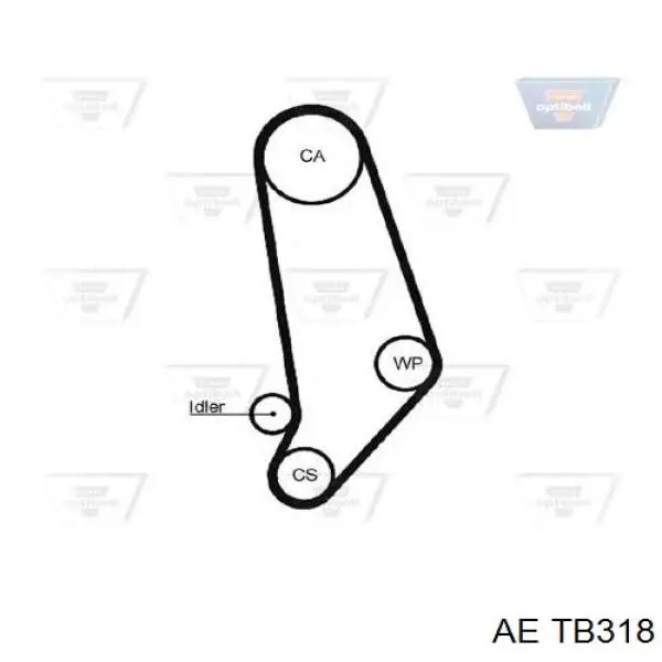Зубчатый ремень AE TB318 цена, от 8.63 USD