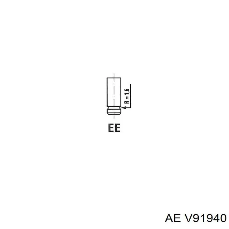 Выпускной клапан двигателя AE V91940 цена, от 8.16 USD