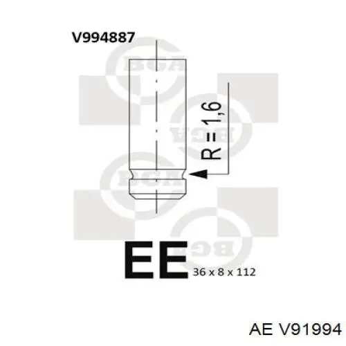 V91994 AE Выхлопной клапан