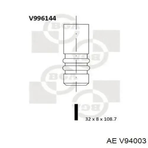 V94003 AE выпускной клапан
