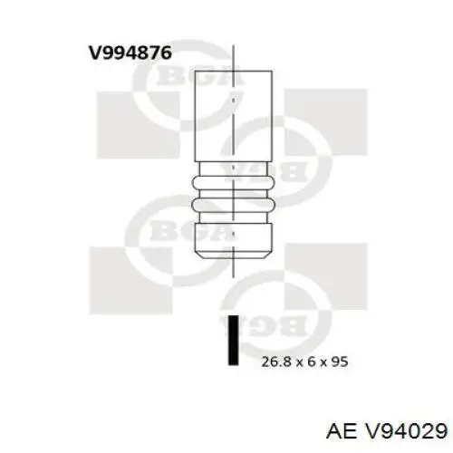 V94029 AE клапан впускной