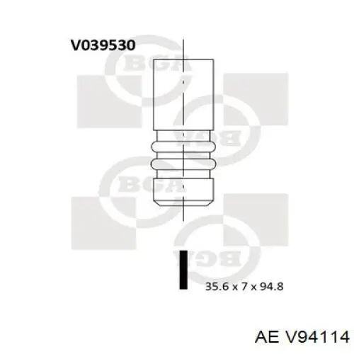 V94114 AE клапан впускной
