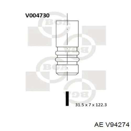 1317792 Volvo Выхлопной клапан