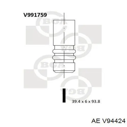 V94424 AE клапан впускной