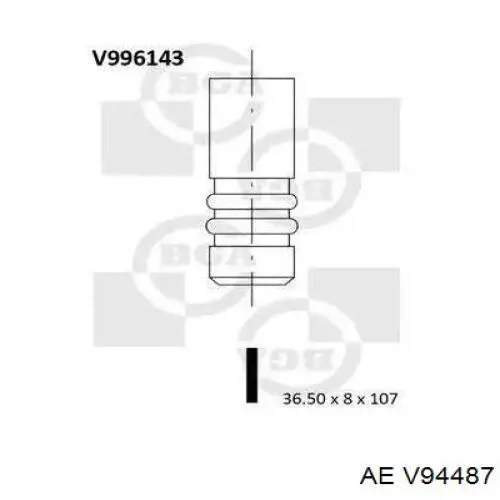 Купить V94487 AE Выпускной клапан