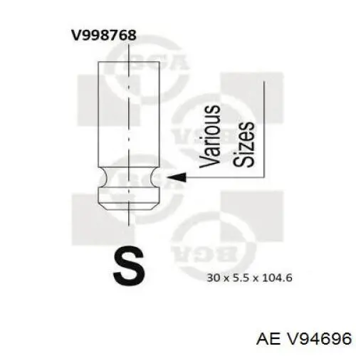 V94696 AE Выхлопной клапан