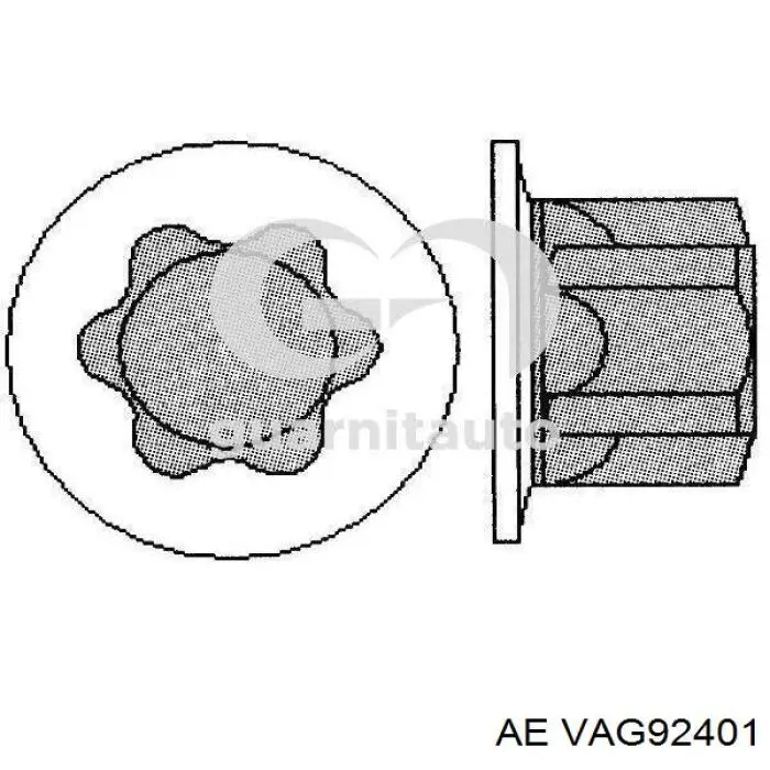 Направляющая клапана впускного VAG92401 AE