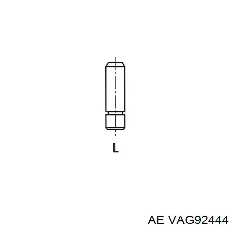 VAG92444 AE Направляющая втулка клапана впускного