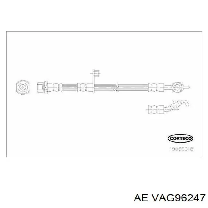 Направляюча клапана VAG96247 AE