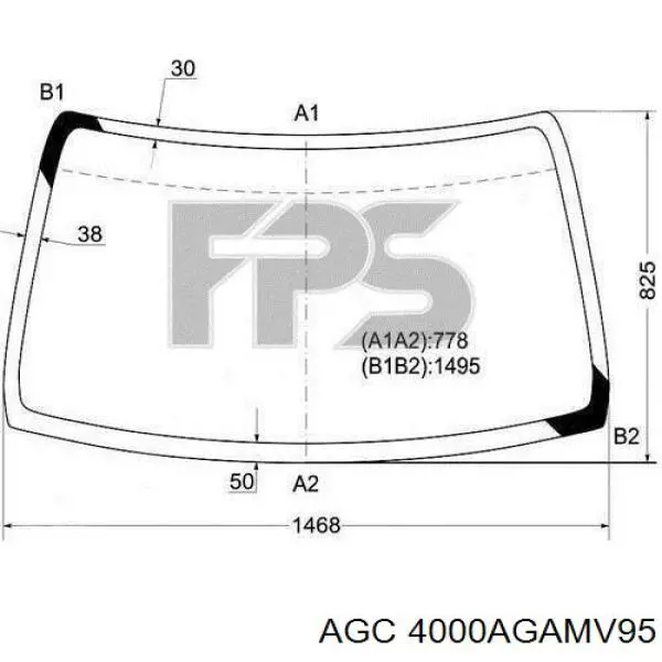 Лобовое стекло AB14526A Sekurit