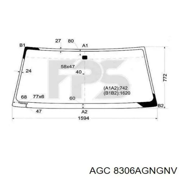 Лобовое стекло 8306AGNGNV AGC