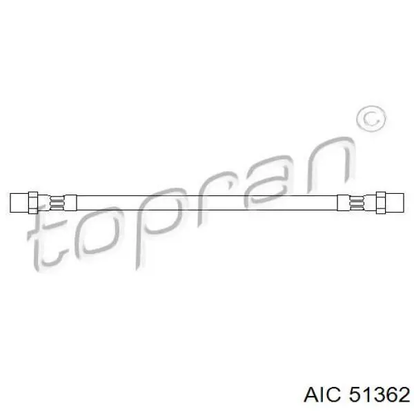 Задний тормозной шланг 51362 AIC