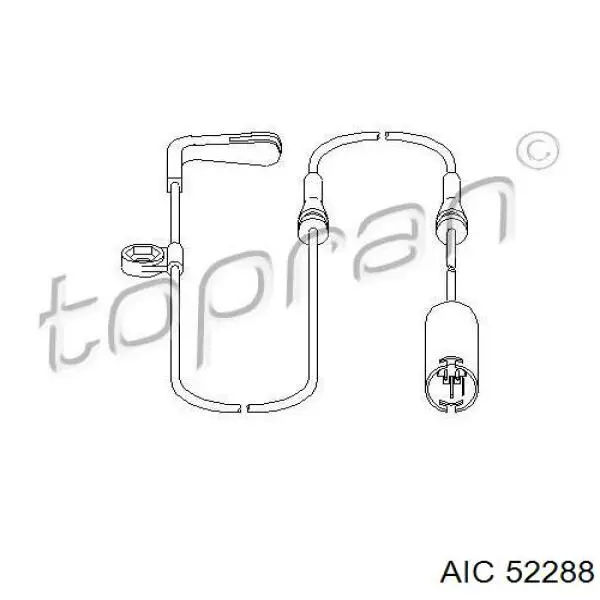 Contacto de aviso, desgaste de los frenos, trasero 52288 AIC