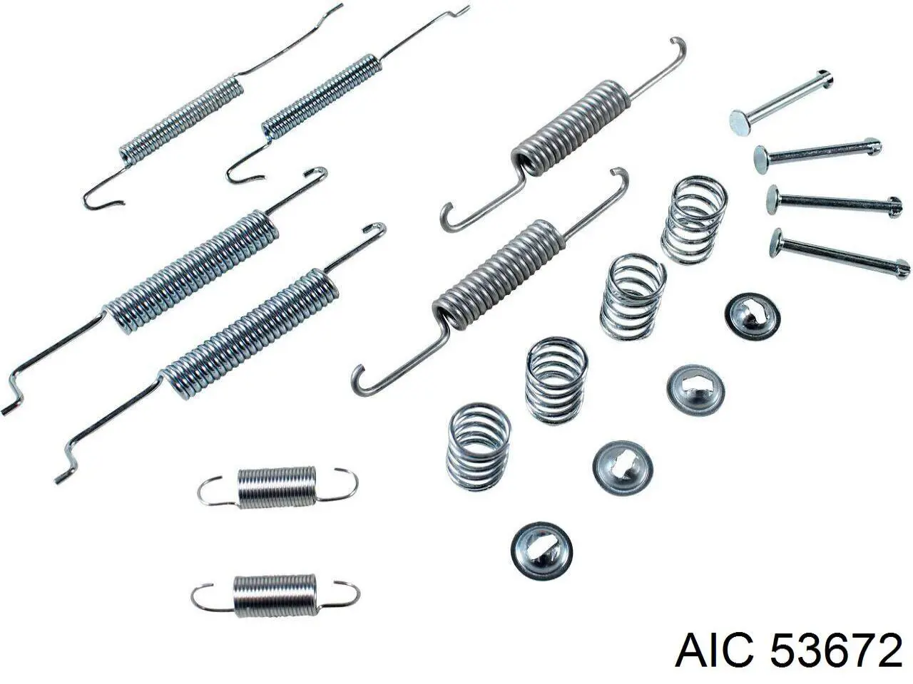 Установочный комплект задних барабанных колодок AIC 53672 цена, от 5.36 USD