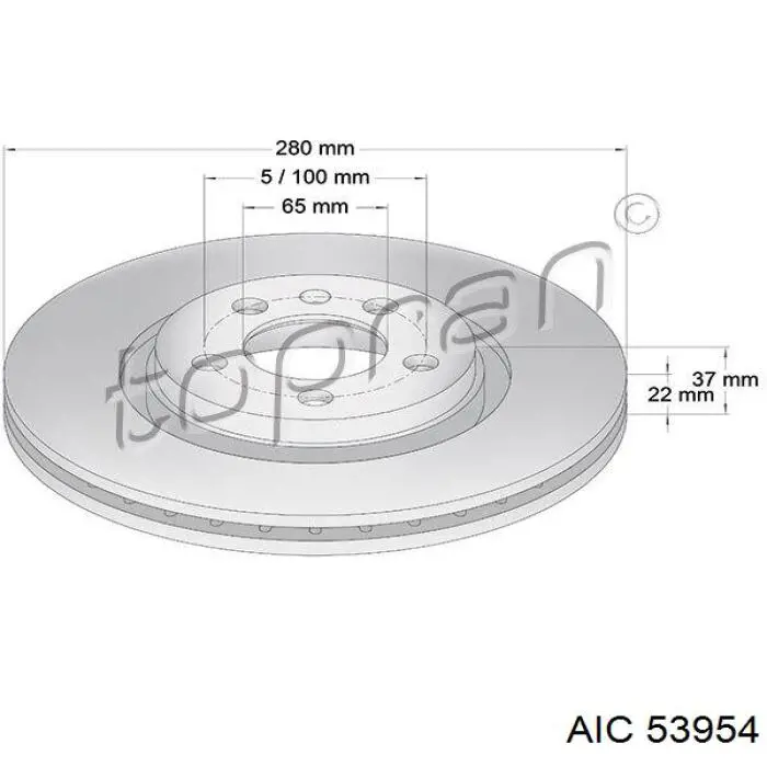 53954 AIC Фонарь освещения номера