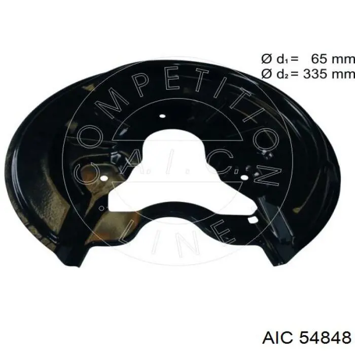 54848 AIC proteção direita do freio de disco traseiro