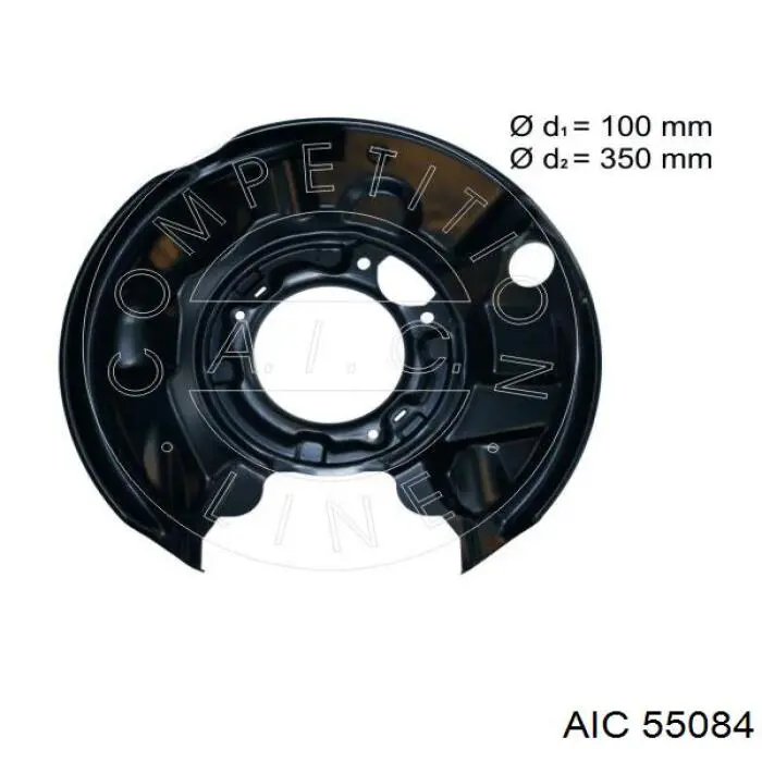 55084 AIC proteção direita do freio de disco traseiro