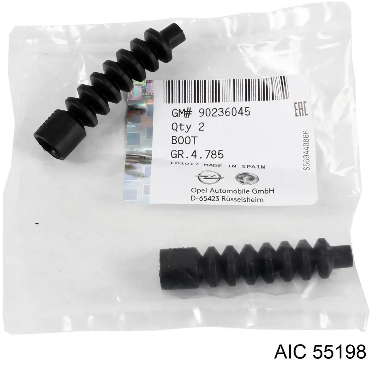 55198 AIC Пыльник тормозного диска заднего