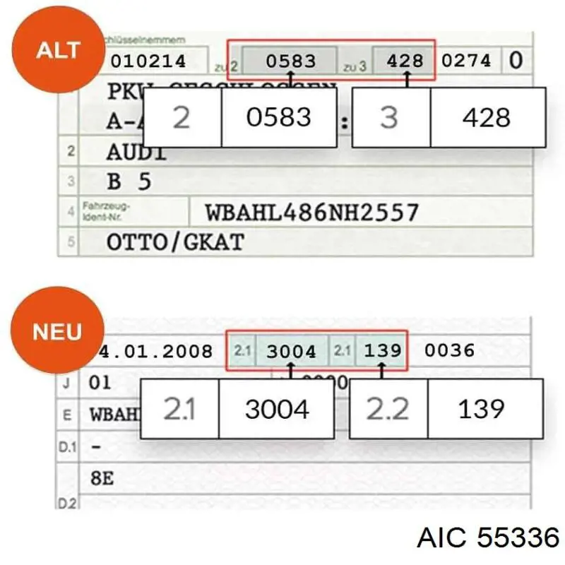 Цапфа поворотна права 55336 AIC