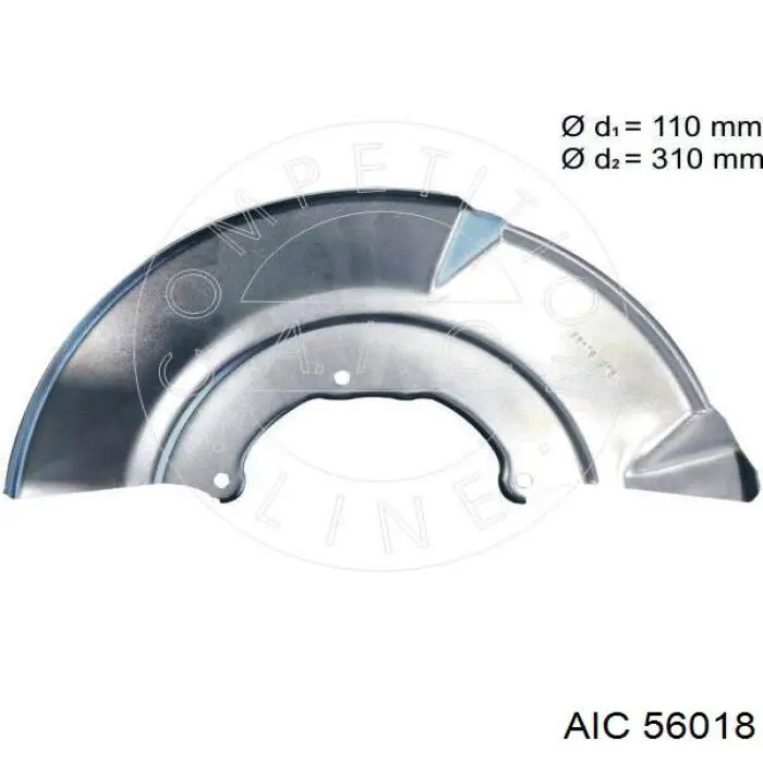 56018 AIC Пыльник тормозного диска переднего