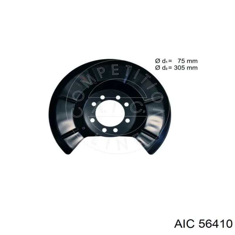56410 AIC proteção do freio de disco traseiro