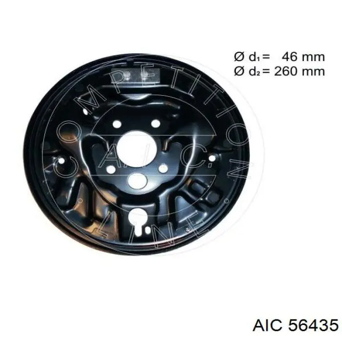 56435 AIC диск опорный заднего тормозного барабана правый