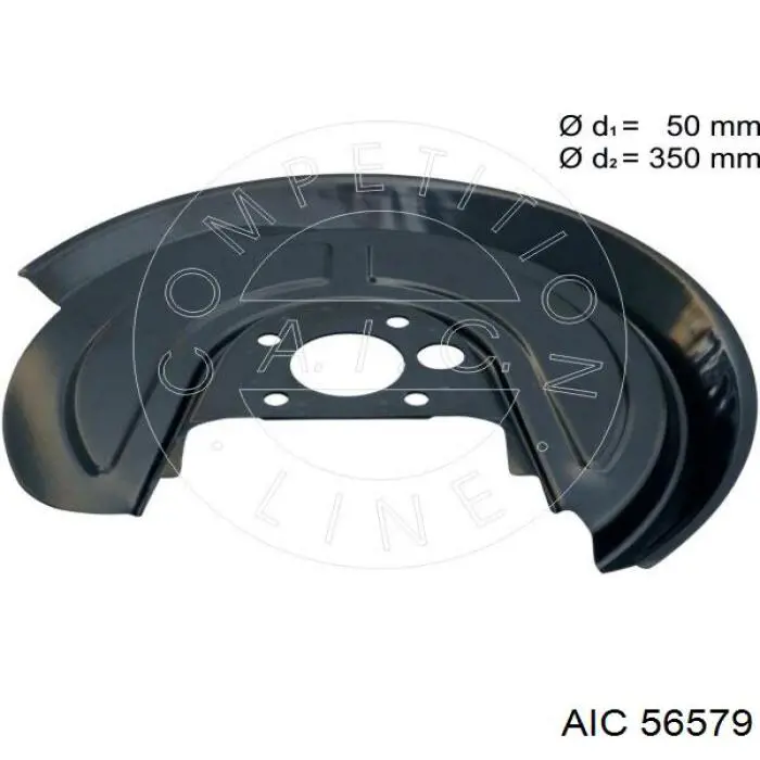 56579 AIC proteção esquerda do freio de disco traseiro