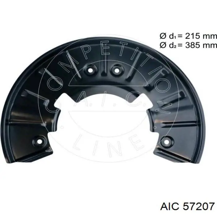 Защита тормозного диска переднего AIC 57207