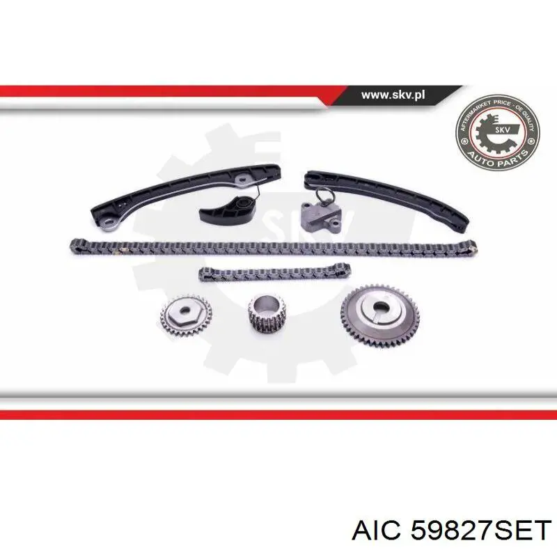 Ремкомплект ГРМ AIC 59827SET цена, от 121.86 USD