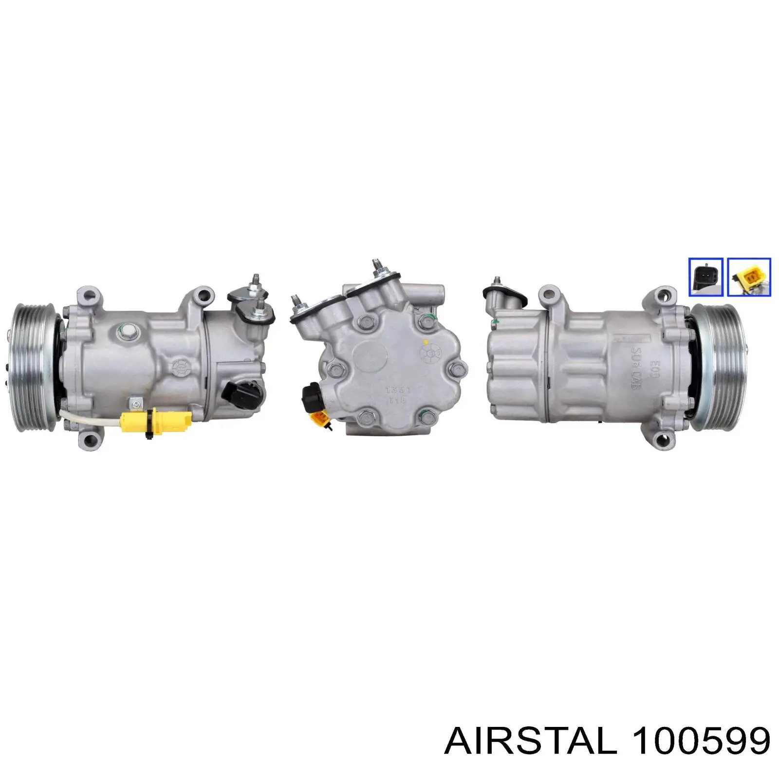 10-0599 Airstal compressor de aparelho de ar condicionado